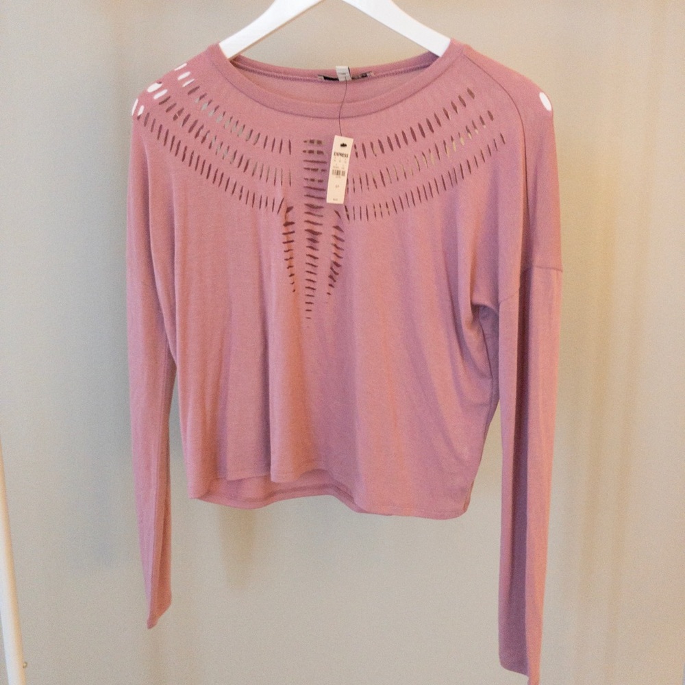 Express cut out crop top